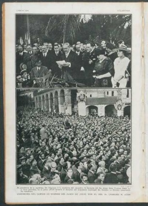 Ceremonia del cambio de nombre del Paseo de Julio, por el del Dr. Leandro N. Alem