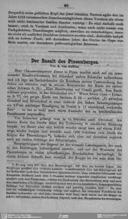 Der Basalt des Pinsenberges