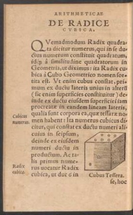 De Radice Cubica.