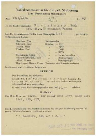 Freisinger, Paul