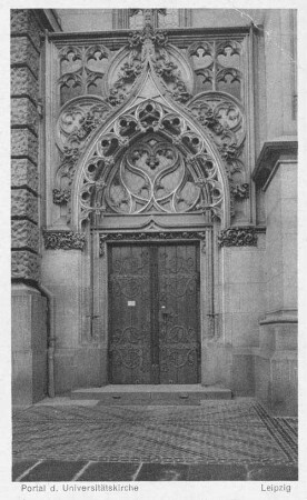 Leipzig: Portal d. Universitätskirche