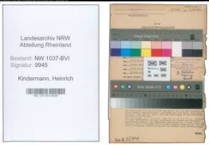 Entnazifizierung Heinrich Kindermann , geb. 01.06.1894 (Polizist)