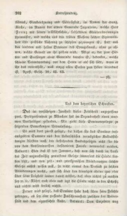 202-204 Korrespondenz : aus dem bayrischen Schwaben