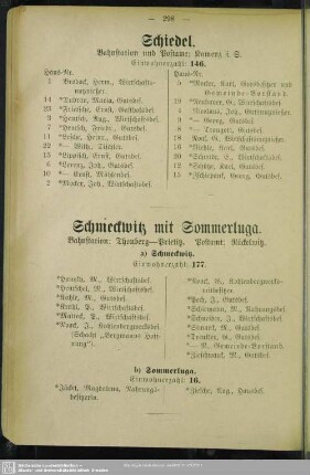 Schmeckwitz mit Sommerluga