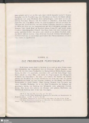 Kapitel III. Die Freiberger Fürstengruft