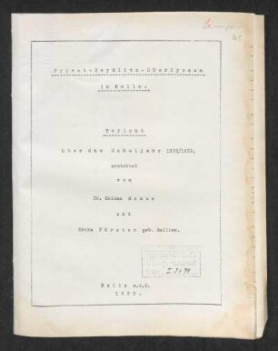 1932/33: Bericht ... - 1932/33