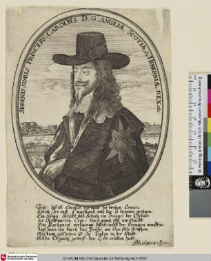 Carolus D.G. Angliae [Charles I. Stuart König von England]