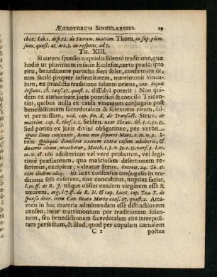 19-36, Thes. XIII - XXVII