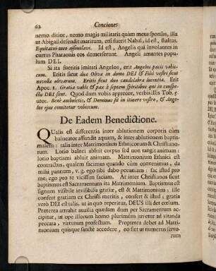 62-70, De Eadem Benedictione; ...