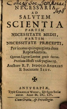Necessaria ad salutem scientia