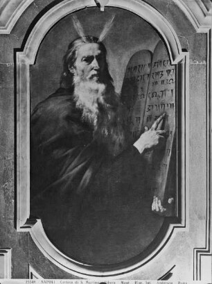 Moses mit den Gesetzestafeln