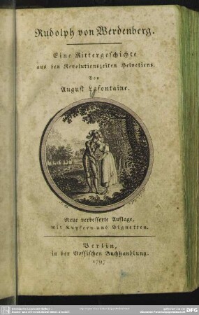 Rudolph von Werdenberg : Eine Rittergeschichte aus den Revolutionszeiten Helvetiens