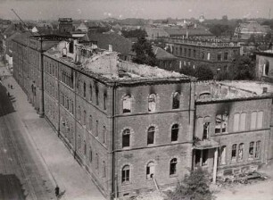 Zerstörungen Zweiter Weltkrieg. Kaiserstraße, Universität/Technische Hochschule - Hauptgebäude