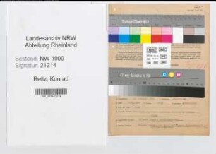 Entnazifizierung Konrad Reitz, geb. 27.10.1900 (Schlosser)