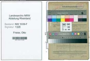 Entnazifizierung Otto Friese , geb. 00.00.0000 (Polizeisekretaer)