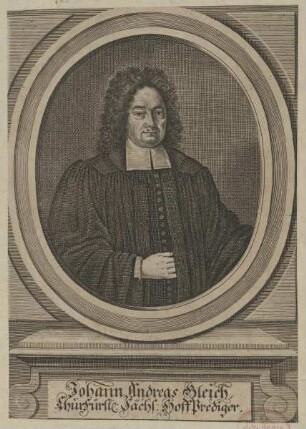 Bildnis des Johann Andreas Gleich