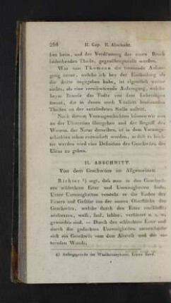 II. Abschnitt. Von dem Geschwüre im Allgemeinen.