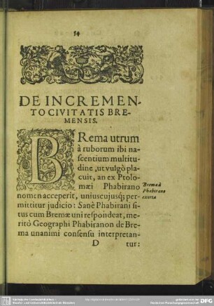 De Incremento Civitatis Bremensis