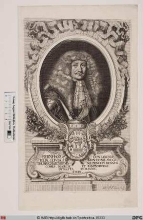 Bildnis Bernhard I., Herzog zu Sachsen-Meiningen (reg. 1680-1706)