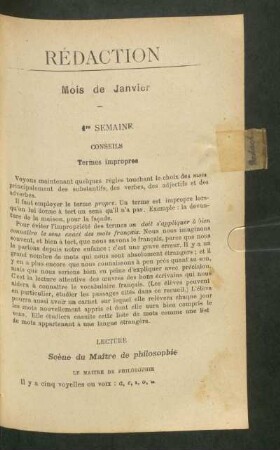 Mois de Janvier
