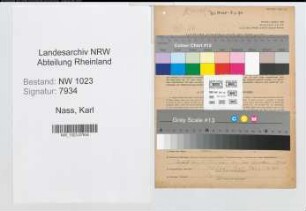 Entnazifizierung Karl Nass , geb. 22.08.1904 (Landwirt)