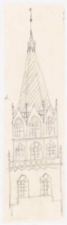 Unzugeordnete Kirchen-Projekte (Skizzen): Kirchturm