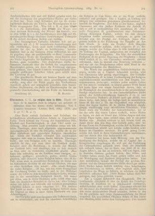 303-306 [Rezension] Chavannes, C. G., La religion dans la Bible