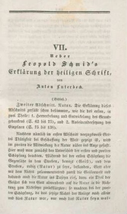 113-151 Ueber Leopolds Schmid's Erklärung der heiligen Schrift : Schluß