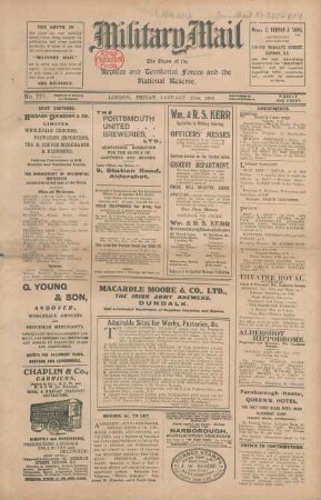 1916: Military mail