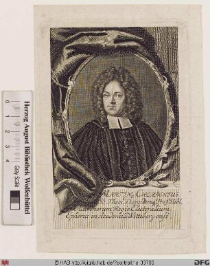 Bildnis Martin Chladni (lat. Chladenius)