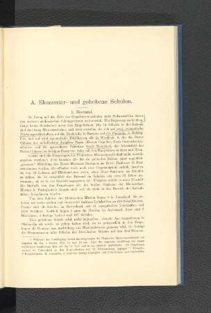 A. Elementar- und gehobene Schulen.