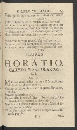 Flores Ex Horatio.