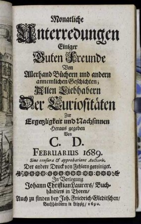 Februarius 1689.