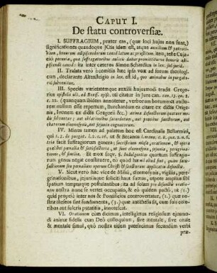 Caput I. De statu controversiæ.