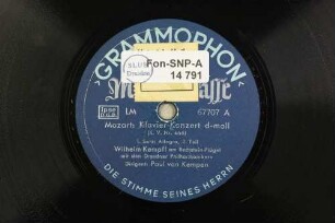 Klavierkonzert d-moll : K. V. Nr. 466 ; 1. Satz: Allegro, 3. Teil