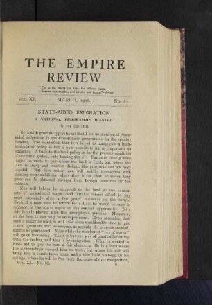 Vol. XI. March, 1906. No. 62.