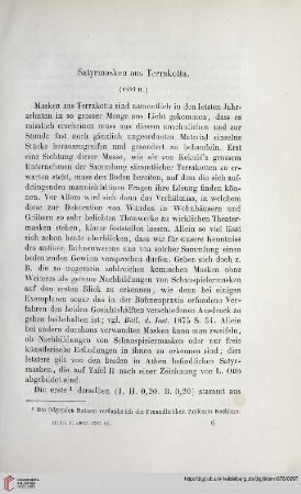 3: Satyrmasken aus Terrakotta