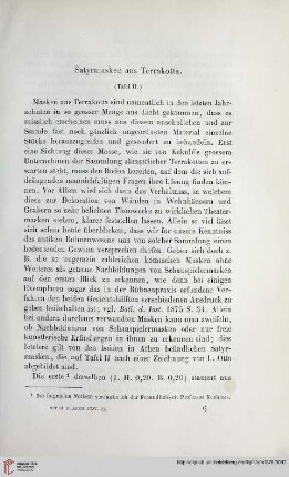 3: Satyrmasken aus Terrakotta