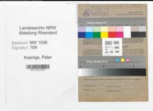 Entnazifizierung Peter Koenigs , geb. 06.07.1905 (Steiger)