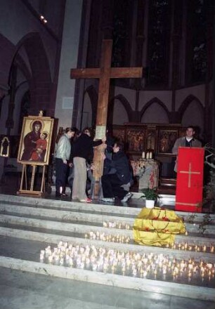 Freiburg im Breisgau: Weltjugendtag-Kreuz in Freiburg