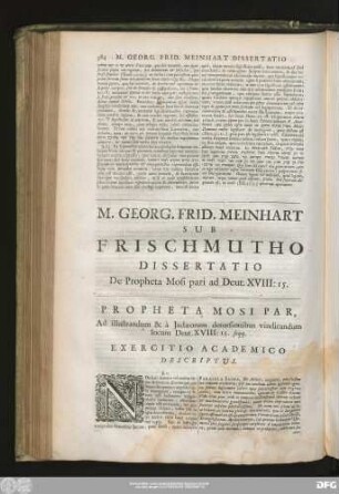 Exercitio Academico Descriptus.