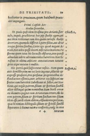 Primi Capitis Articulus secundus.