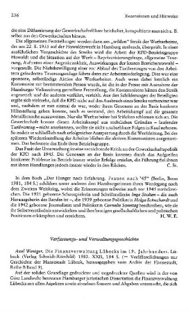 Rezensionen und Hinweise : Verfassungs- und Verwaltungsgeschichte