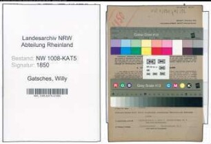 Entnazifizierung Willy Gatsches , geb. 30.09.1894 (Kaufmann)