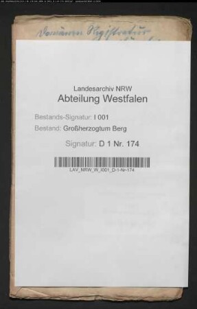 Die erledigte Kurie des verstorbenen Vikars Olfers und die Liquidation seiner Erben