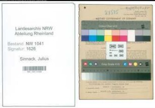 Entnazifizierung Julius Sinnack , geb. 16.07.1910 (Baecker)