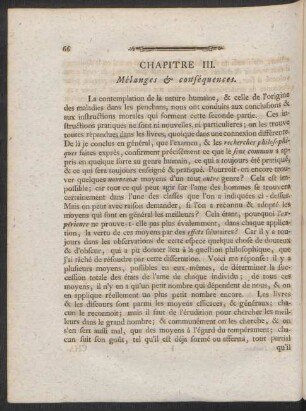Chapitre III. Mélanges & conséquences