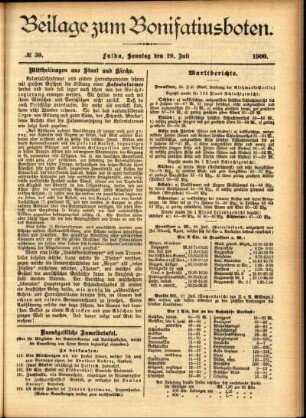 Zweite Ausgabe vom Sonntag, den 29. Juli 1900.