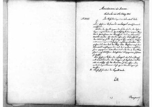 Erlass des Ministerium des Inneren (Nr. 3023): Die Ruhestörungen im Odenwald betreffend, 10.03.1848, Bl. 43.
