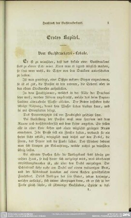 Erstes Kapitel. Vom Buchdruckerei-Lokale